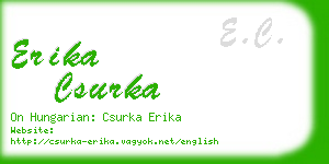 erika csurka business card